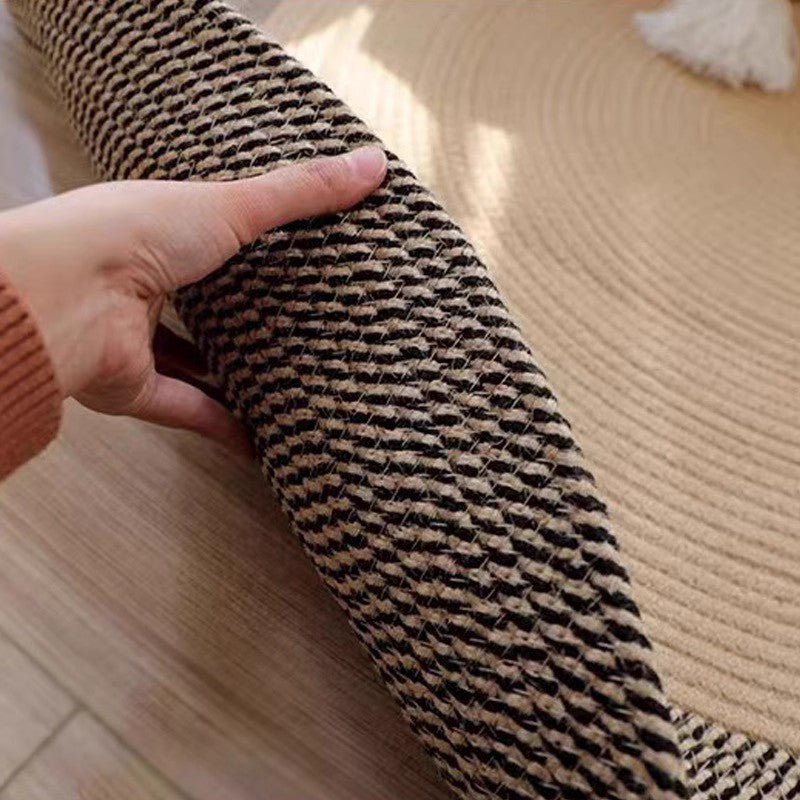 Tappeto per graffio per gatto derato a mano nordico con frangia