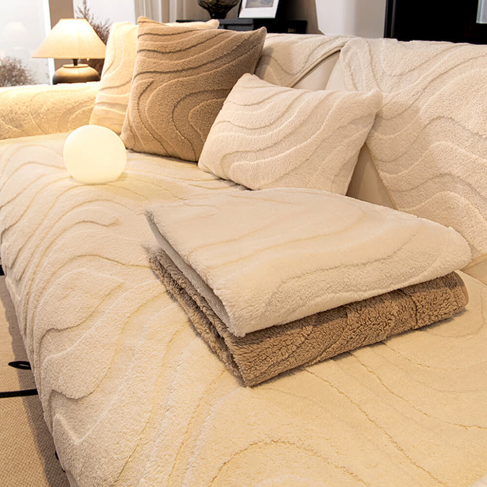 Coperchio di divano di divano non slip jacquard.
