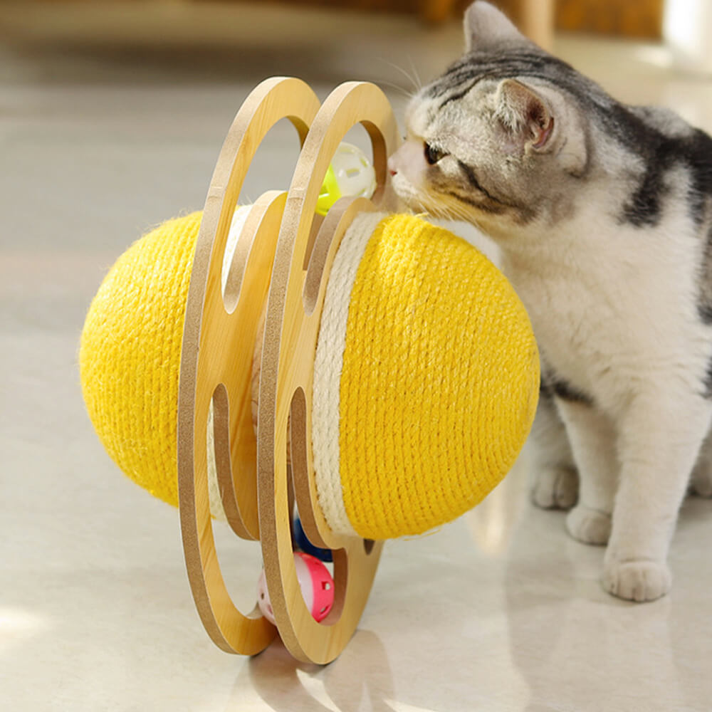 Giocattolo gatto interattivo a graffio di sisal