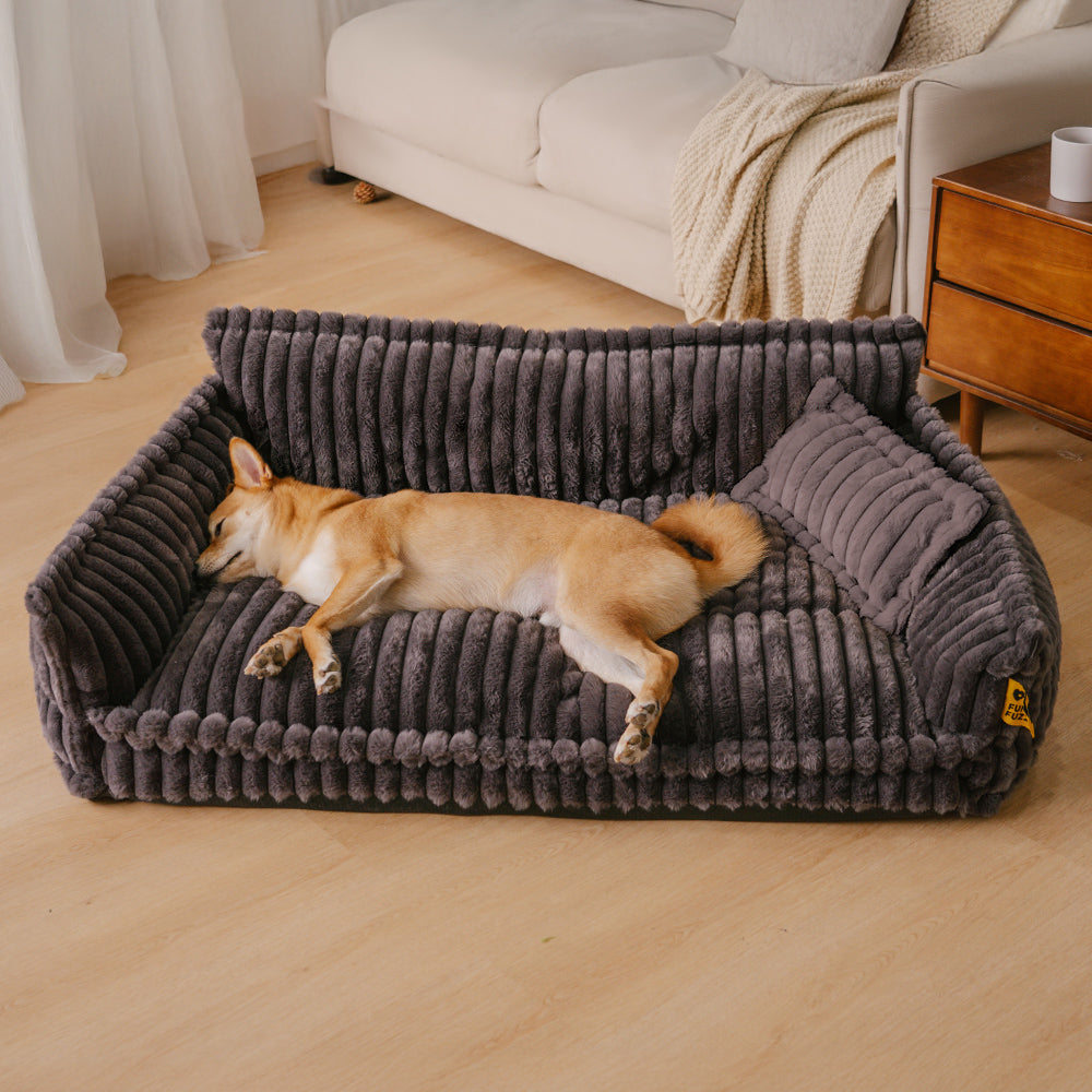 Bettdecke – großes, waschbares, flauschiges, orthopädisches, weiches Hundekissen, Hundesofa
