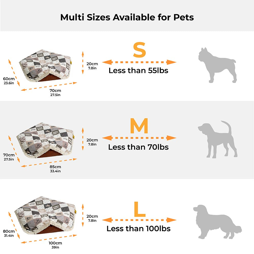 Baschetto antigracciale boho antiscivolo lavabile Balching Dog Bed - Hunter Night