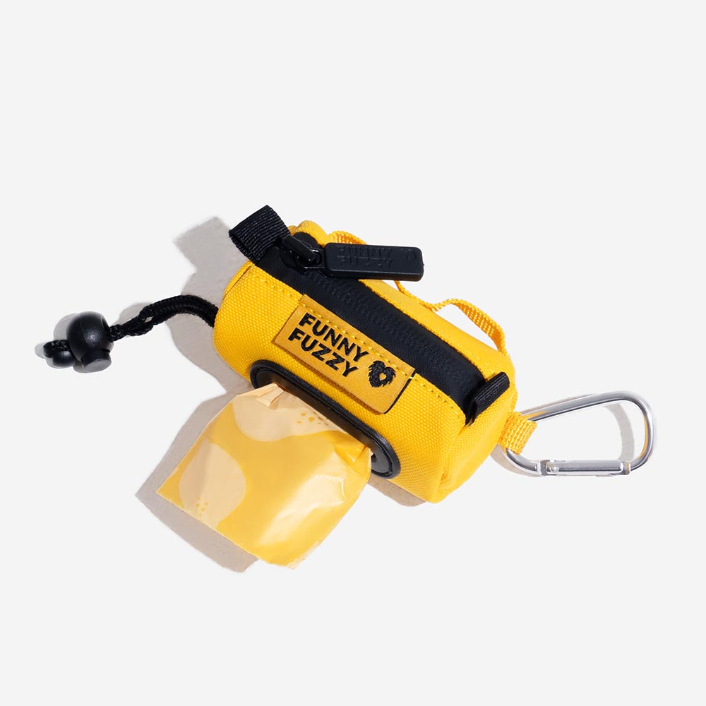 FunnyFuzzy Waterproof Guinzaio Attaccante Dispenser per borse per cacca - Flexi Walker