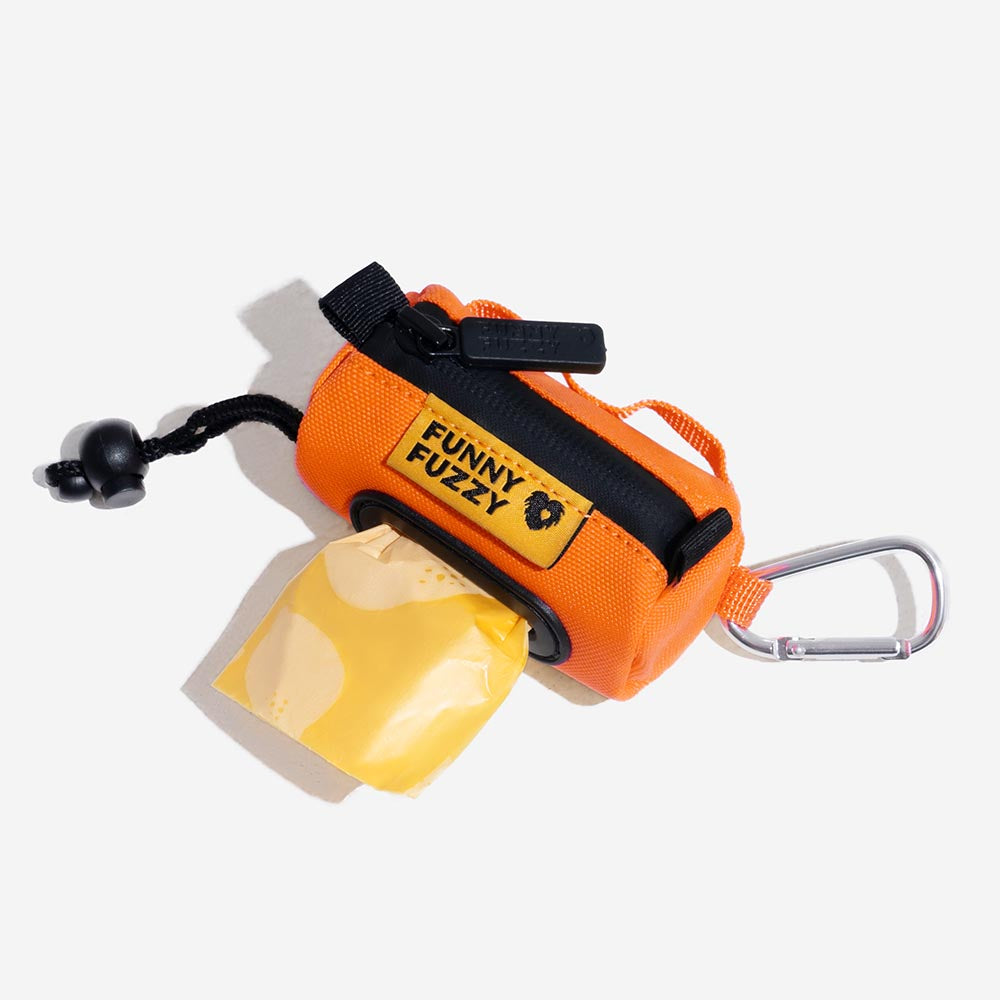 FunnyFuzzy Waterproof Guinzaio Attaccante Dispenser per borse per cacca - Flexi Walker
