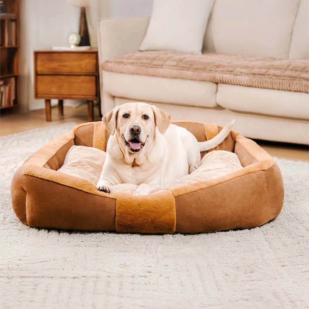 Grand lit pour chien vintage et confortable et apaisant