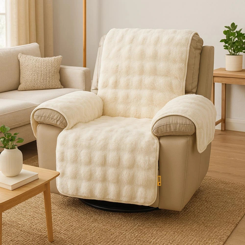 Water-resistant Fluffy Soft Furniture Protector Couch Cover-EverDry