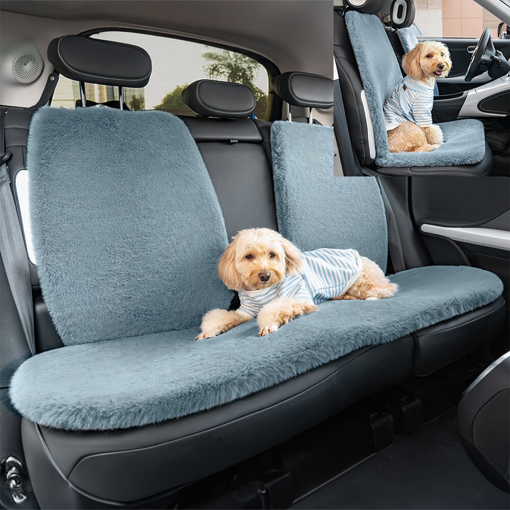 Coperchio di sedile per auto da cane universale peluche caldo