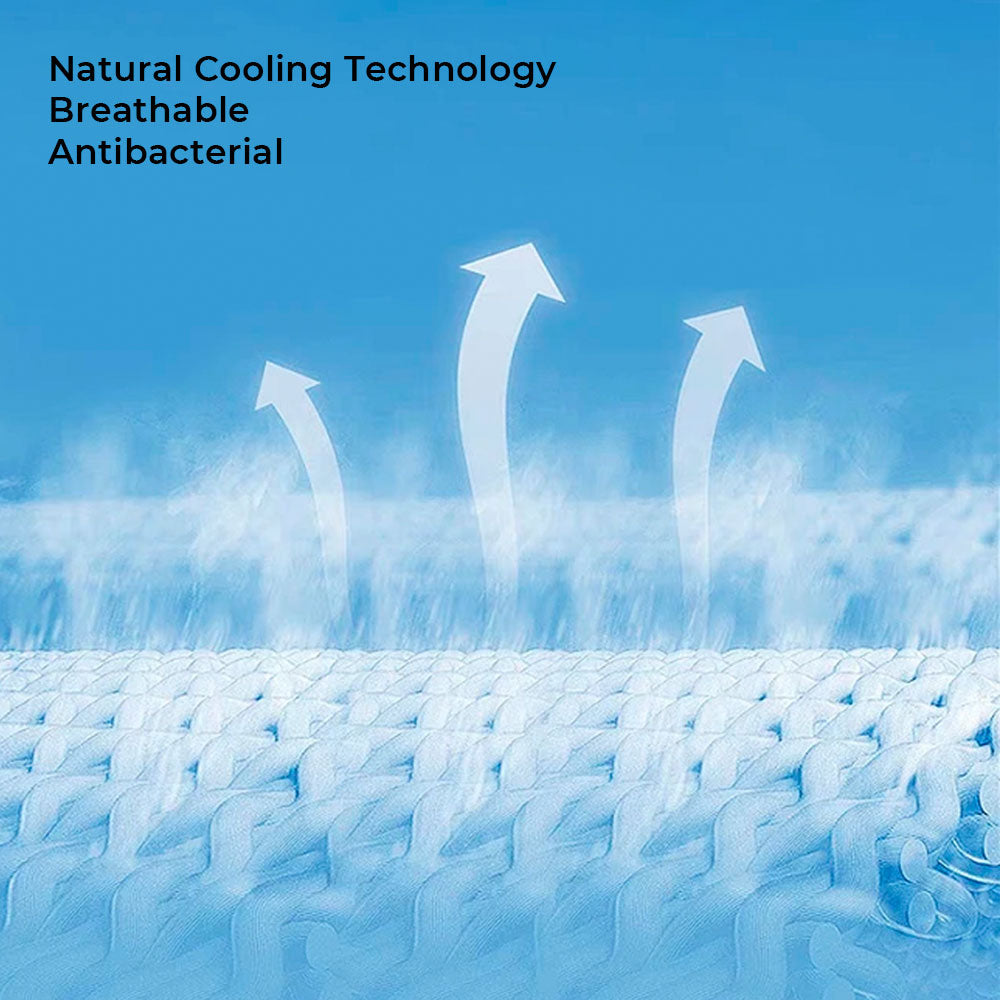 Cubierta de sofá geométrica de enfriamiento de seda de hielo Protección antimicrobiana