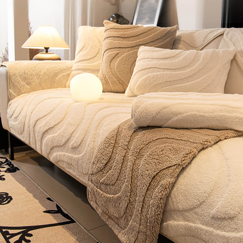Coperchio di divano di divano non slip jacquard.