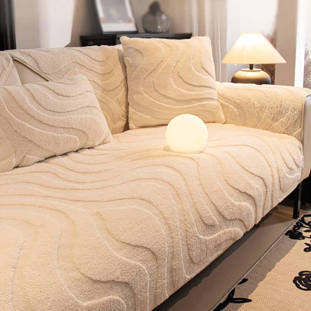Coperchio di divano di divano non slip jacquard.