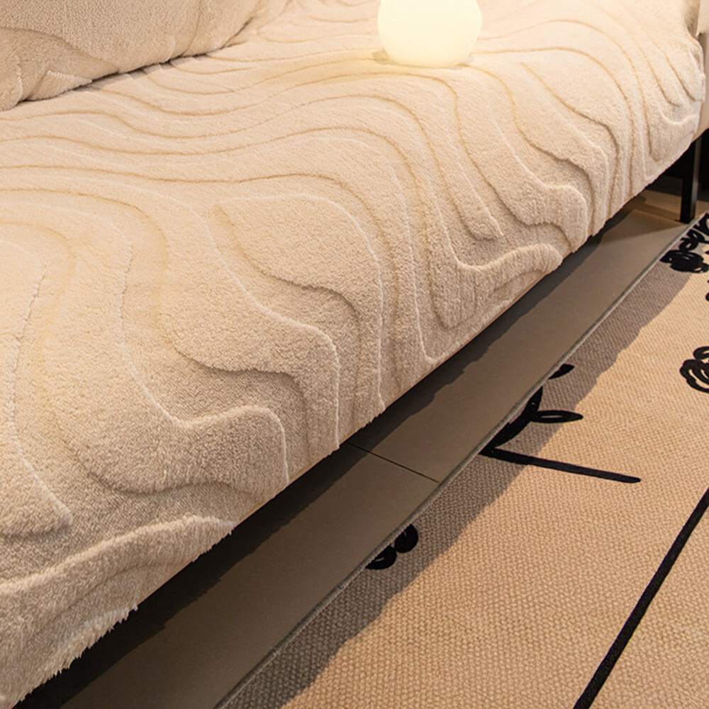 Coperchio di divano di divano non slip jacquard.