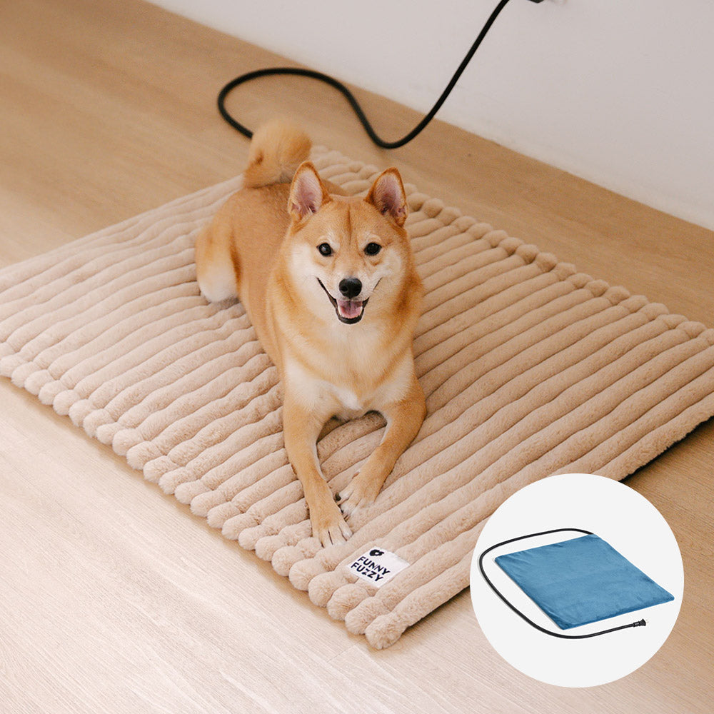 Fluffy Faux Rabbit Fur Washable Warm Pet Mat - ComfyEase