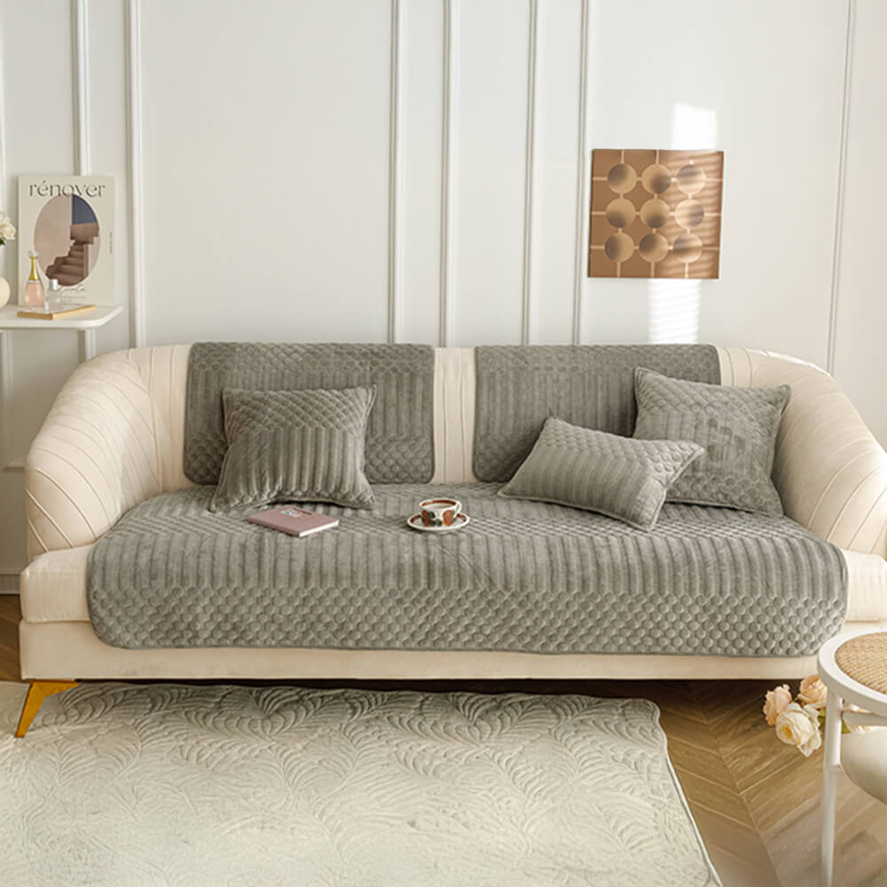 Copertura calda per divano non slip vintage peli