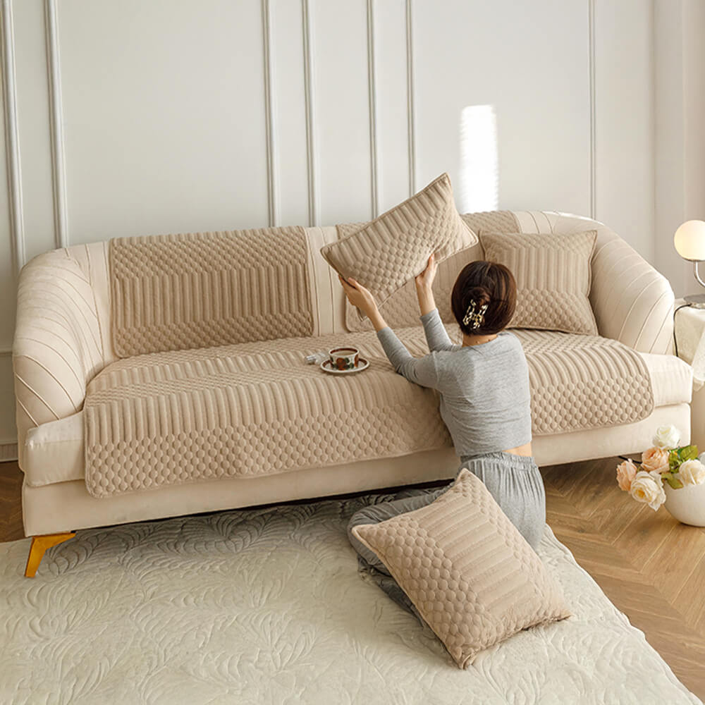 Copertura calda per divano non slip vintage peli