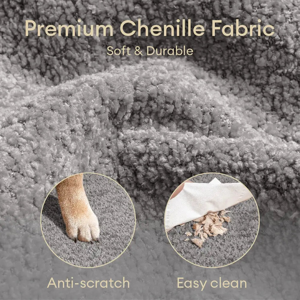 Chenille Durable Scratch-Resistant Foldable Blocks Multi-Level Dog Stairs