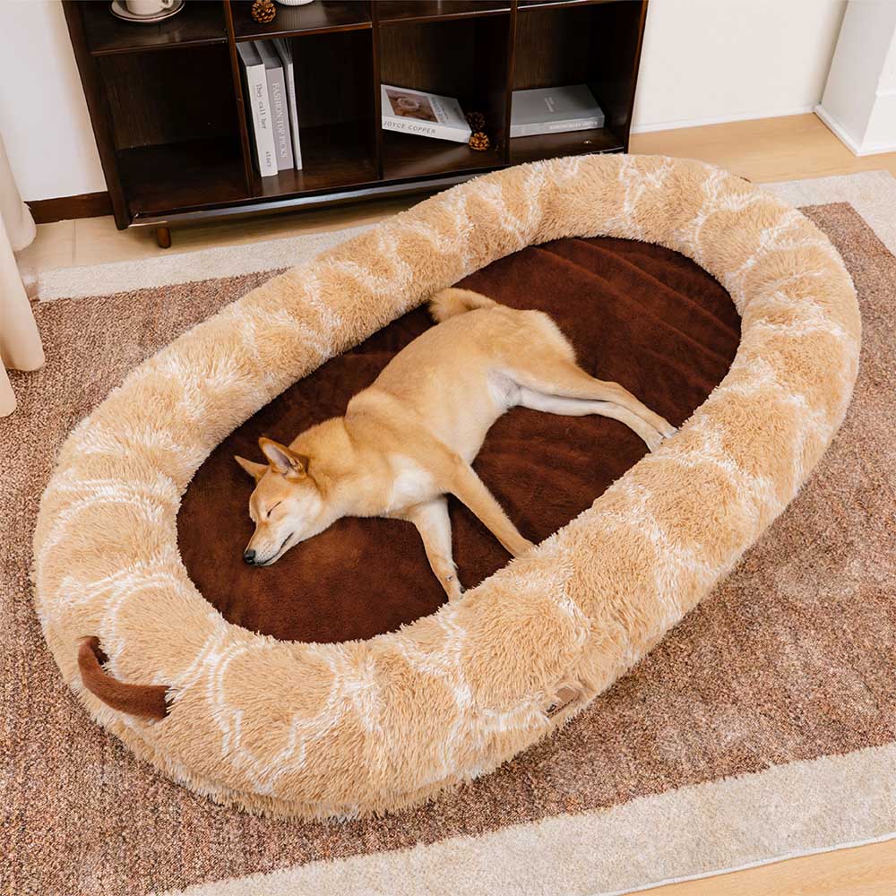 Classico letto per cani da ciambella super grande classico - coccole culla