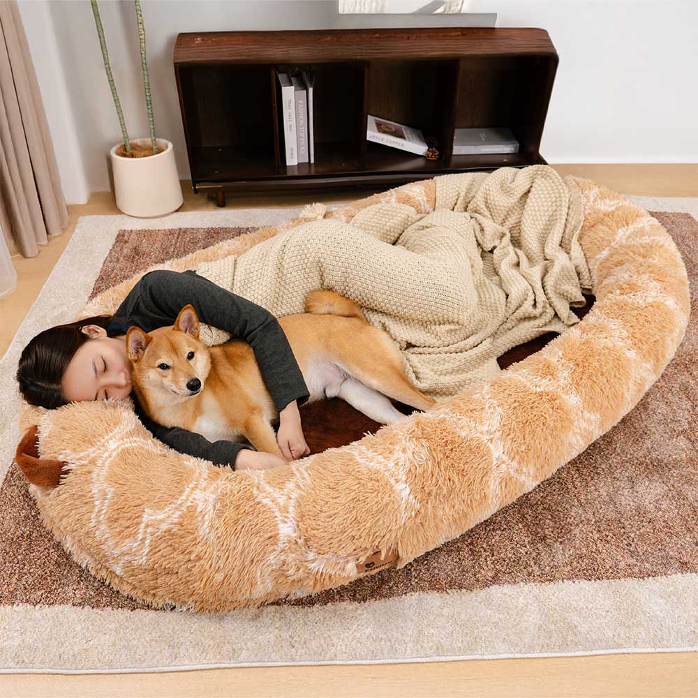Classico letto per cani da ciambella super grande classico - coccole culla