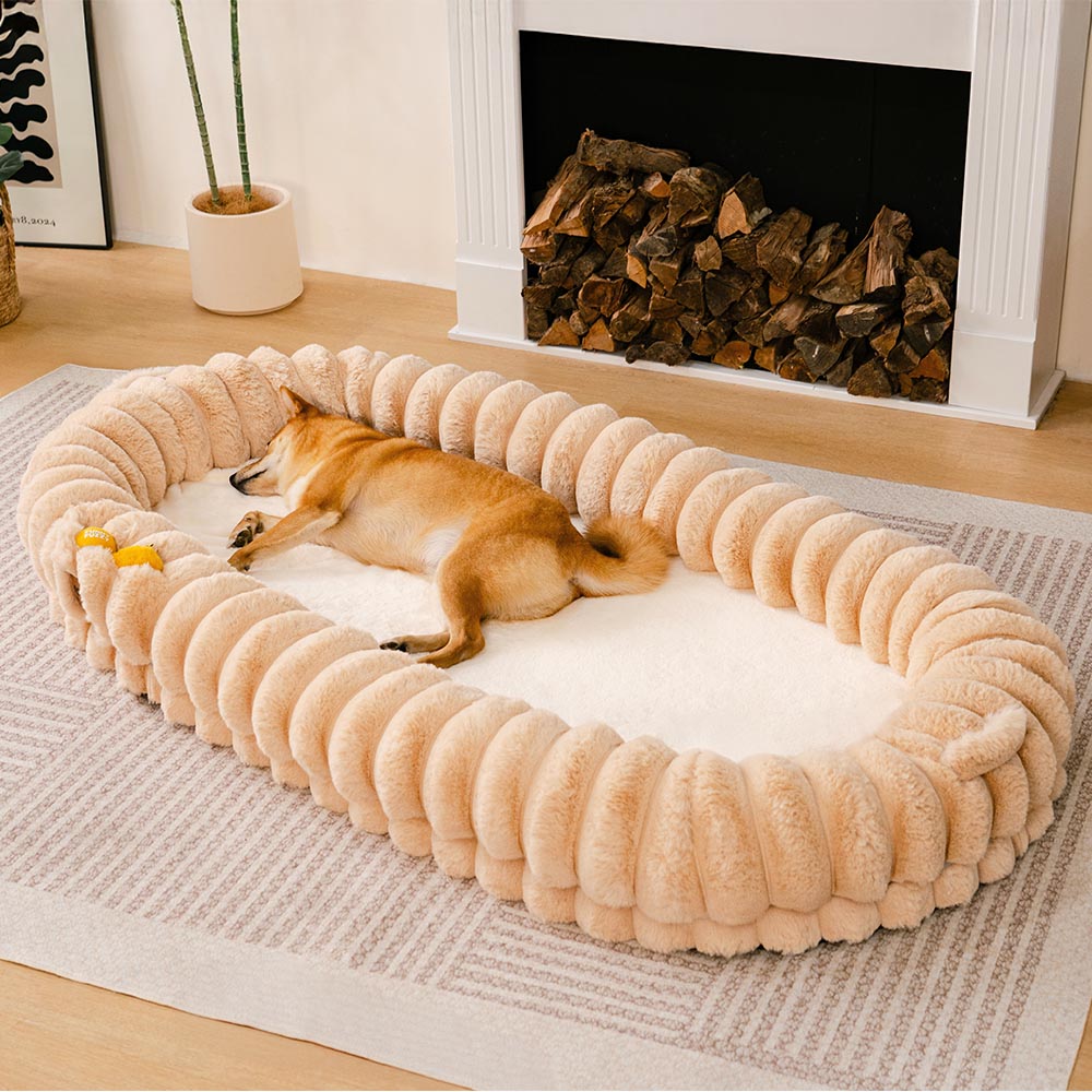 Classico letto per cani da ciambella super grande classico - coccole culla