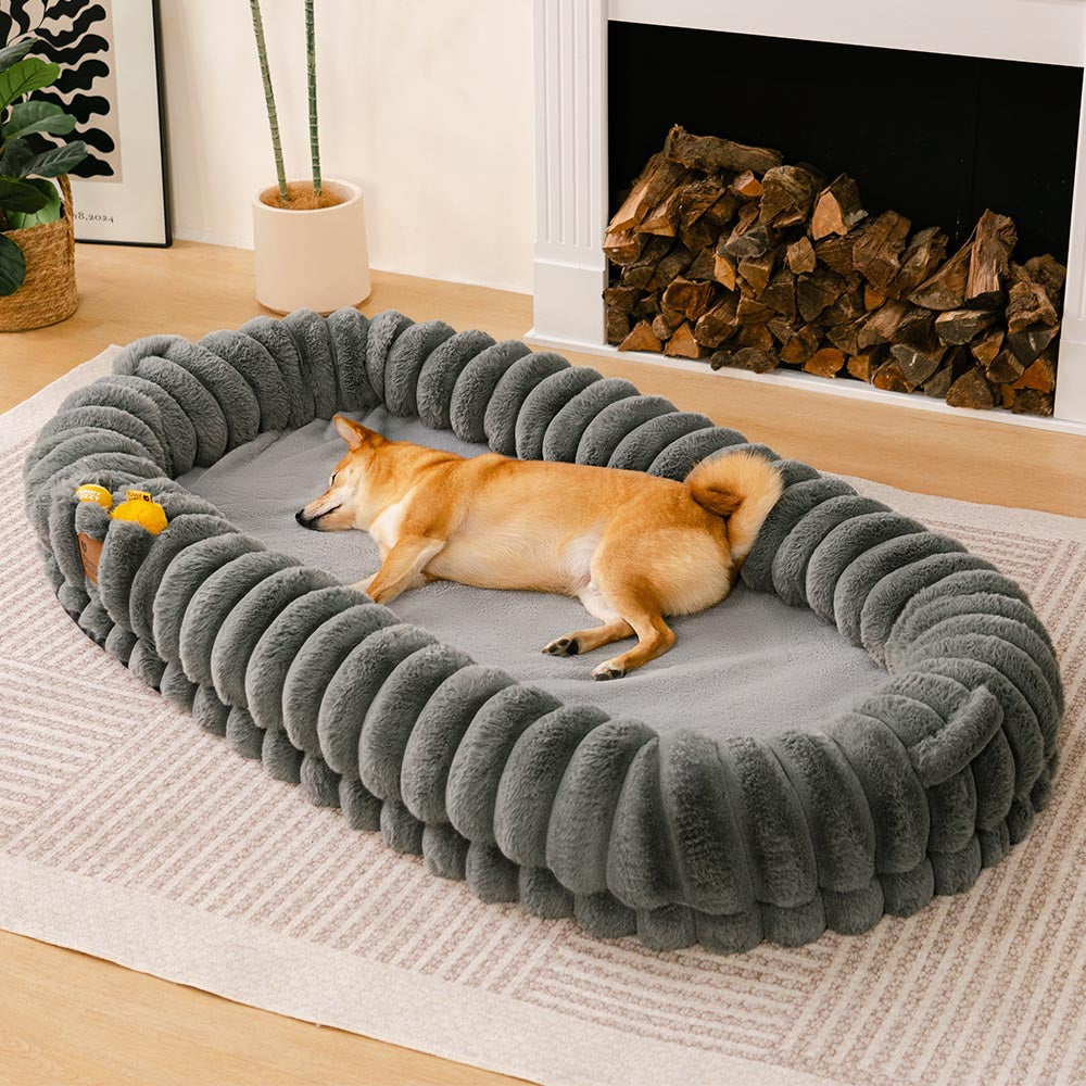 Classico letto per cani da ciambella super grande classico - coccole culla