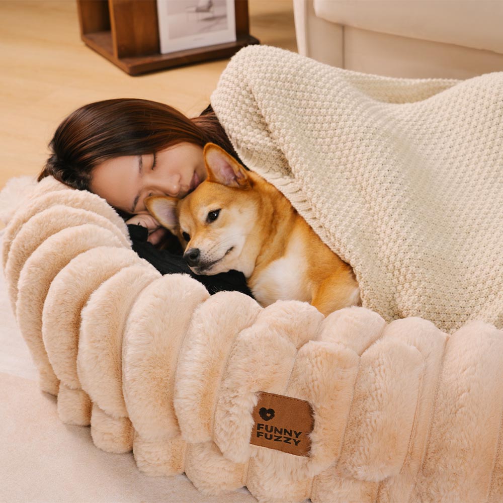 Classico letto per cani da ciambella super grande classico - coccole culla