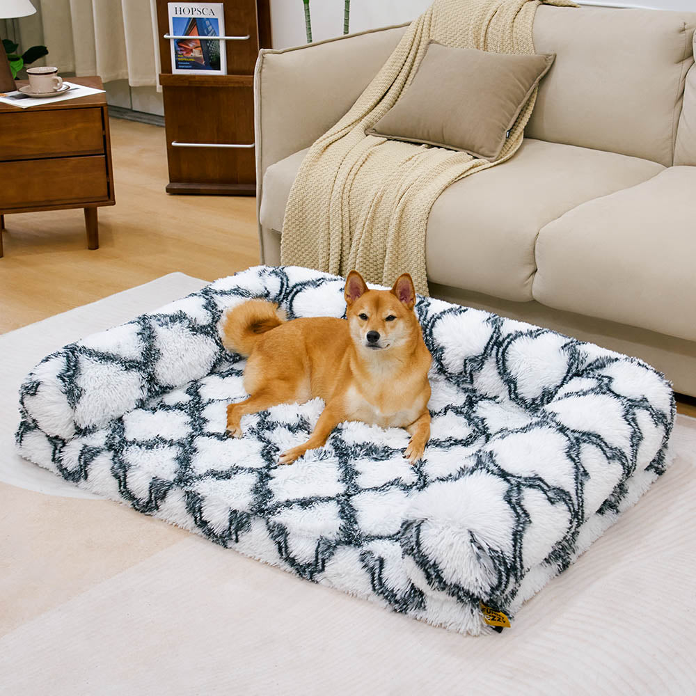 Classic Plaid Orthopedic Orthopedic Bolster Dog Bed Bed - Cozy Comfort