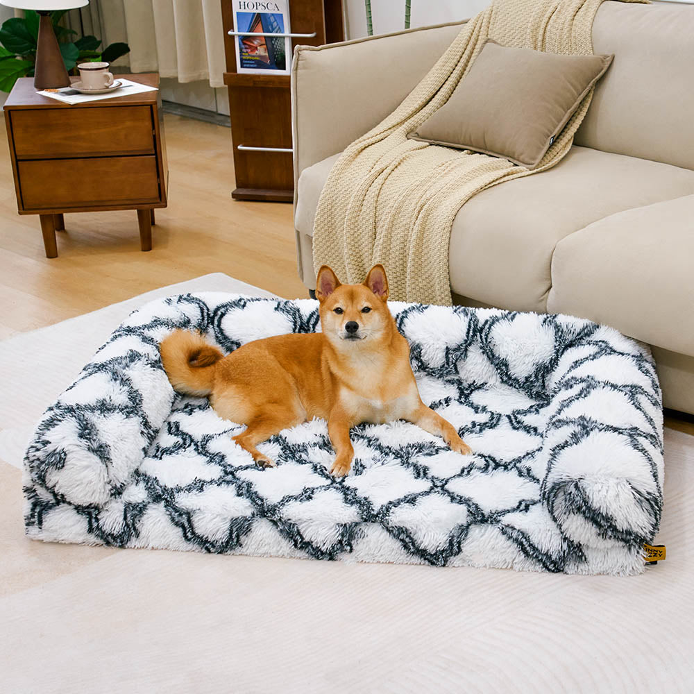 Classic Plaid Orthopedic Orthopedic Bolster Dog Bed Bed - Cozy Comfort