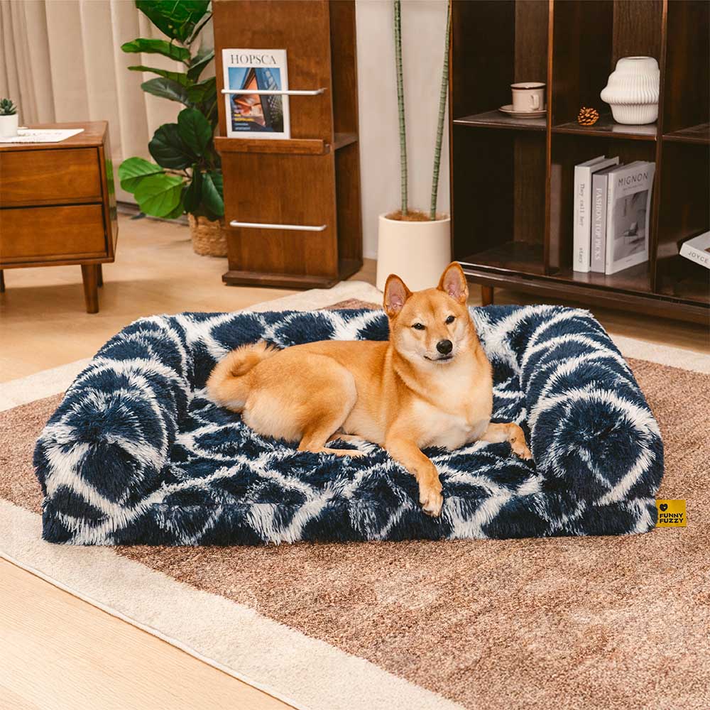 Classic Plaid Orthopedic Orthopedic Bolster Dog Bed Bed - Cozy Comfort