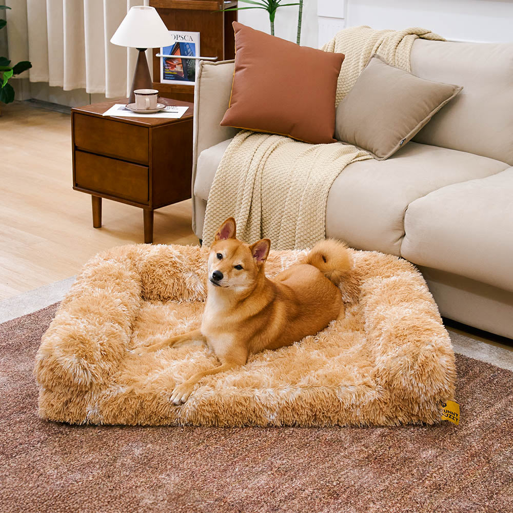 Classic Plaid Orthopedic Orthopedic Bolster Dog Bed Bed - Cozy Comfort