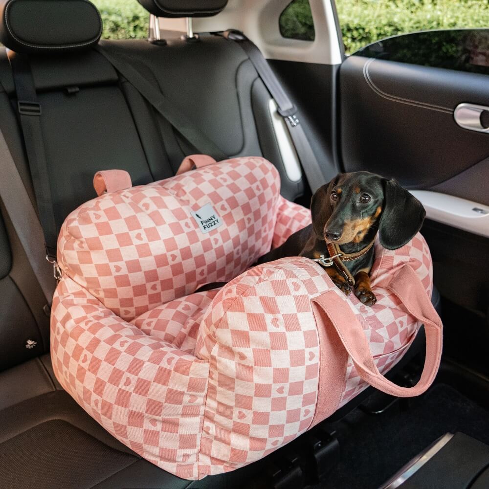 Letto a scacchiera vintage a scacchiera per cani letto