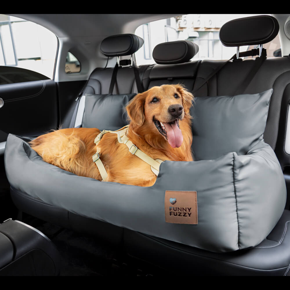 Sicurezza del cestino da viaggio impermeabile medio grande per cani letto posteriore letto posteriore