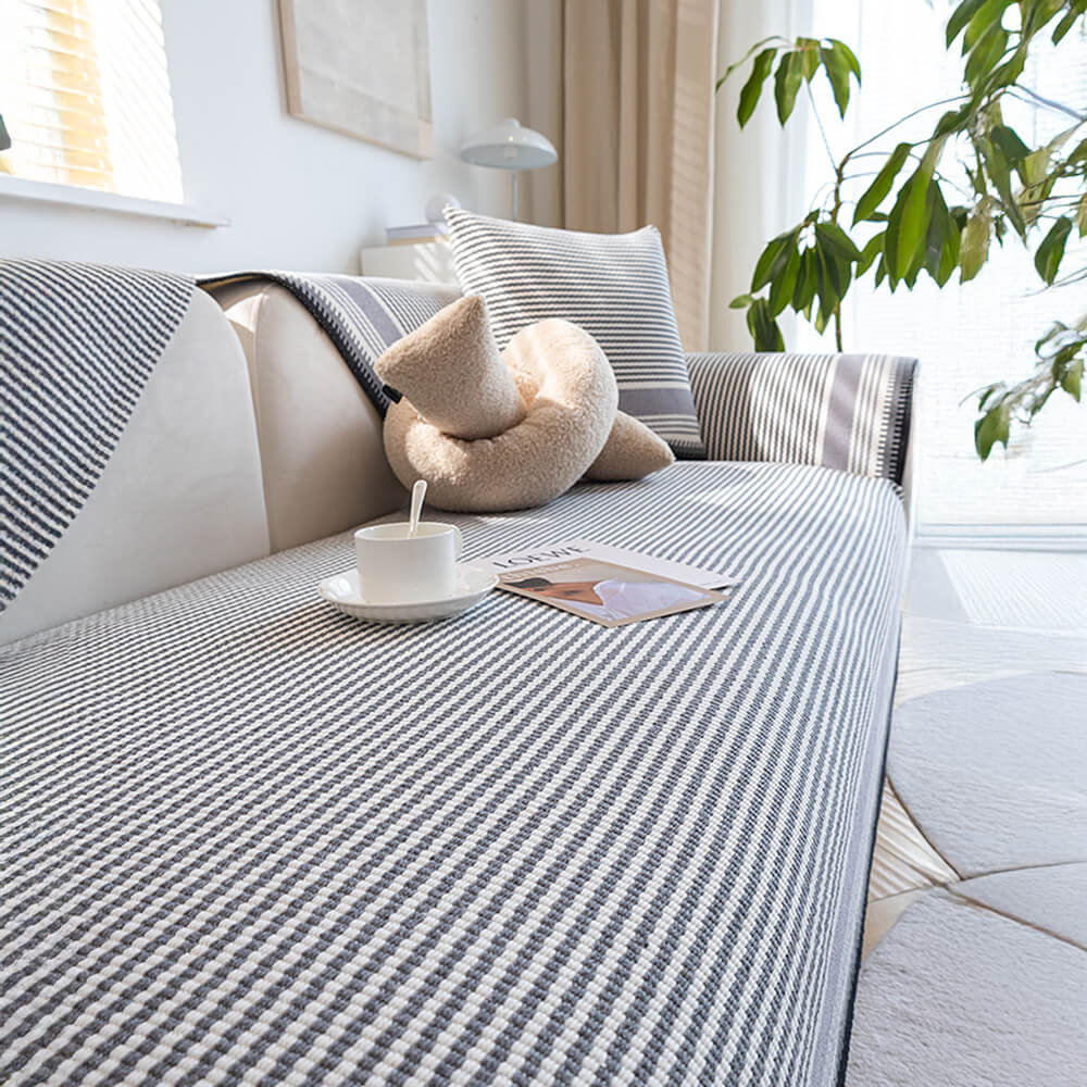 Capacal de sofá de algodón natural clásico