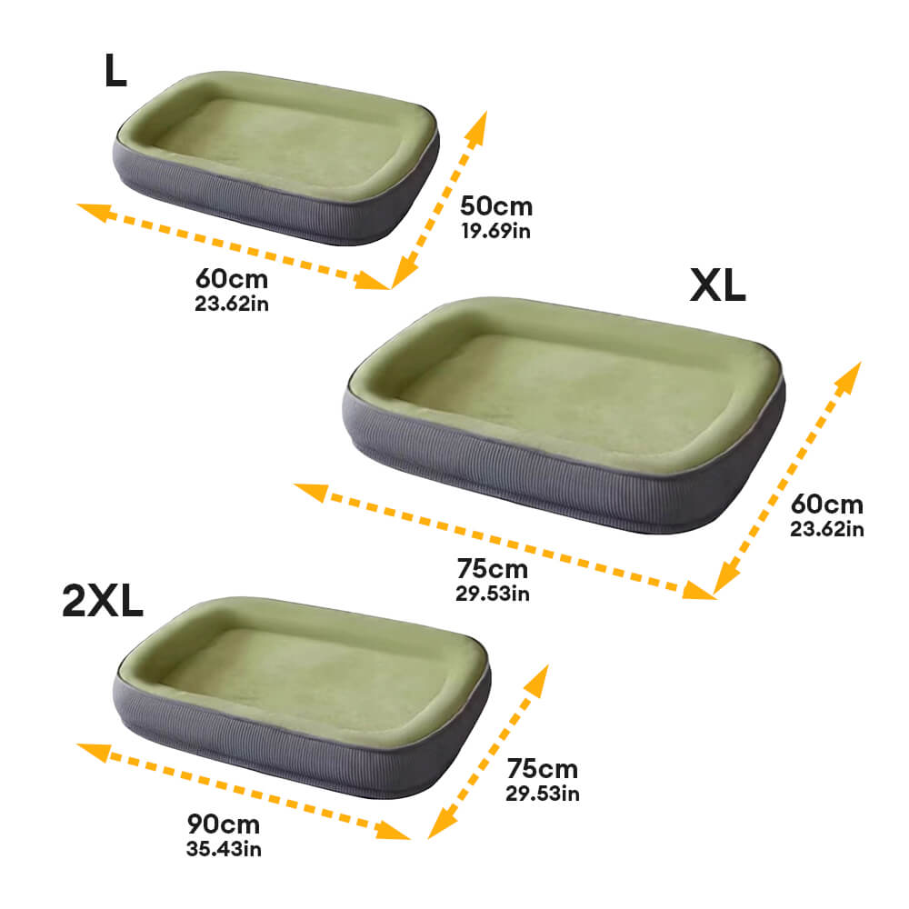 Letto per cani superficie in pelle scamosciata resistente al graffio resistente