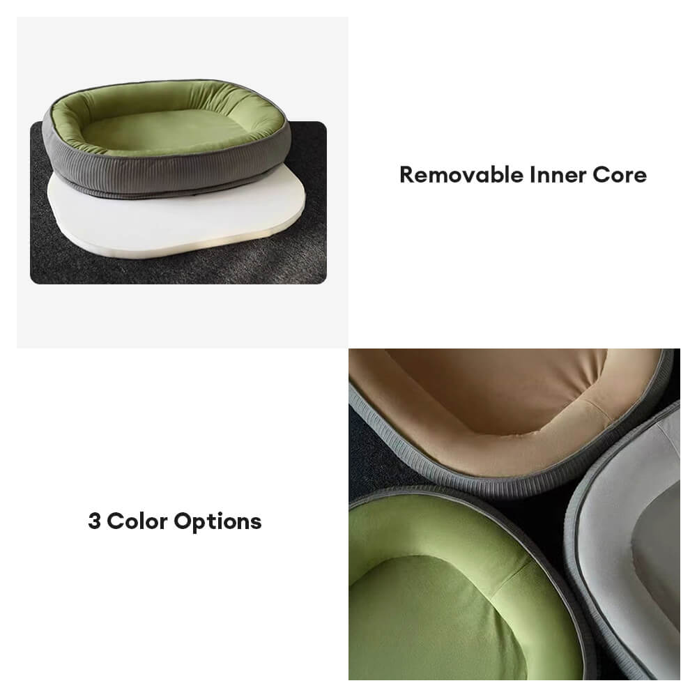 Letto per cani superficie in pelle scamosciata resistente al graffio resistente