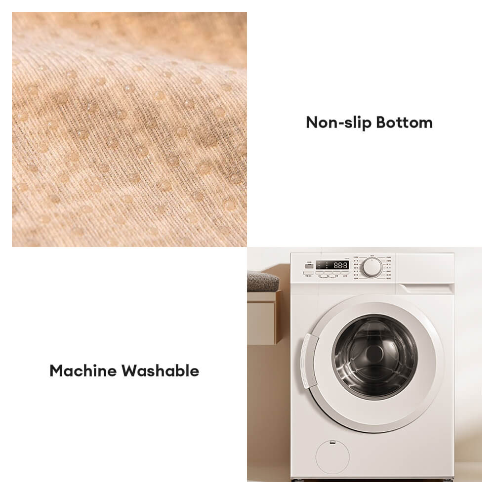 Linee astratte moderne Copertura del divano peluche con bordi ondulati