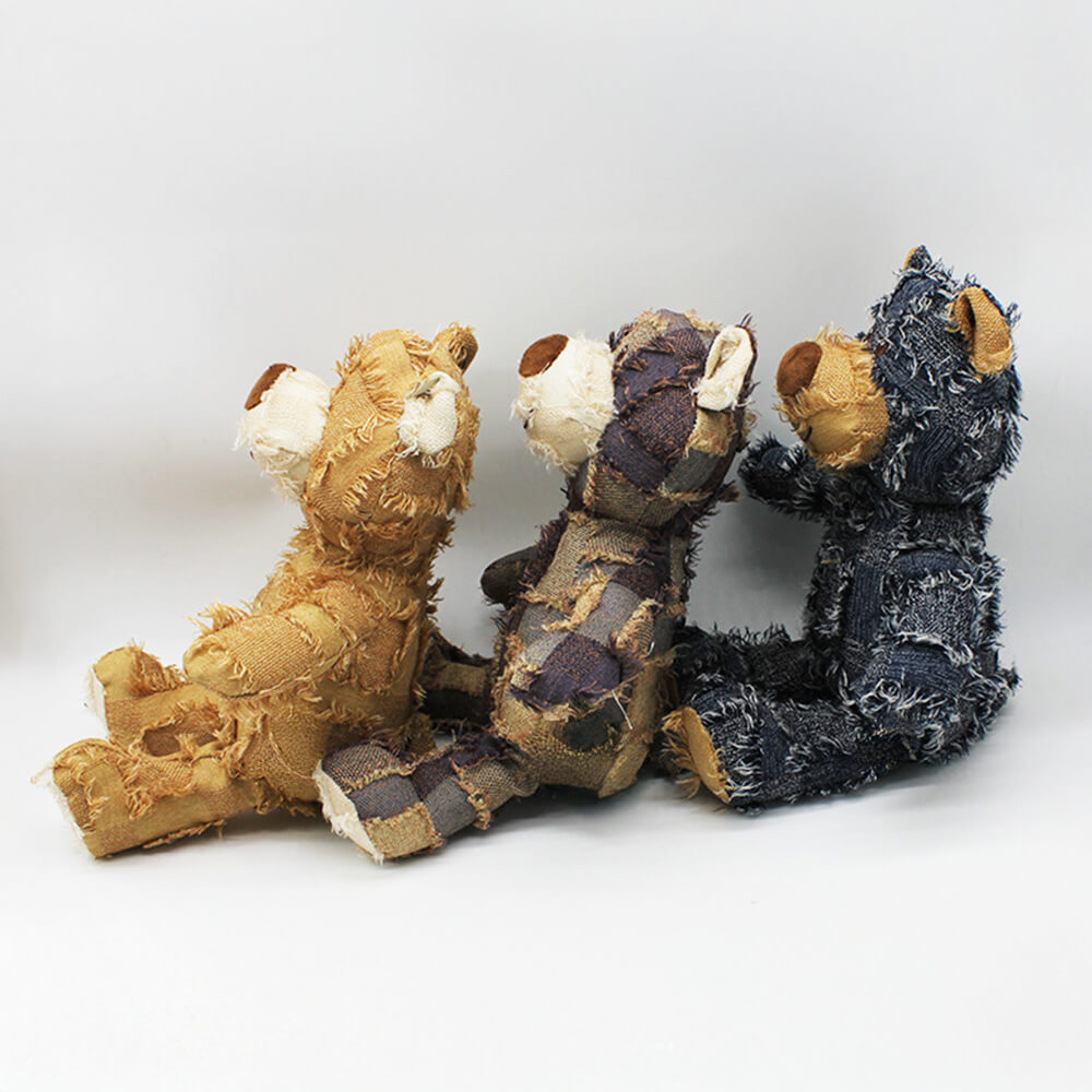 Pelugia rustico peluche durevole masticabile cigolotto cigolio orso