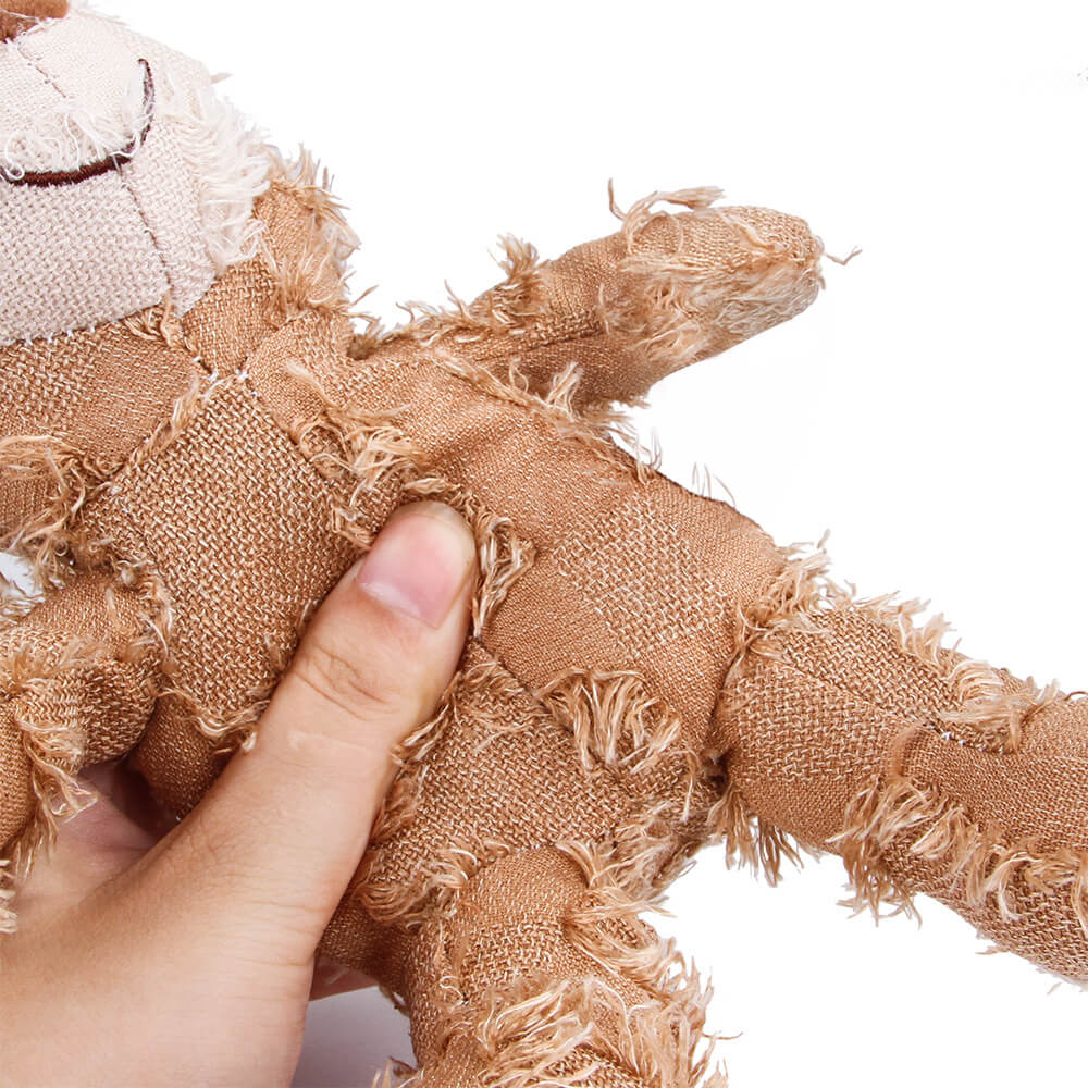 Pelugia rustico peluche durevole masticabile cigolotto cigolio orso
