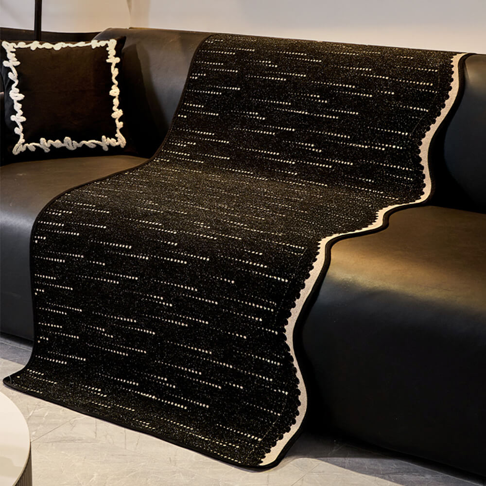 Cubierta de sofá con forma ondulada de modernas de Chenille