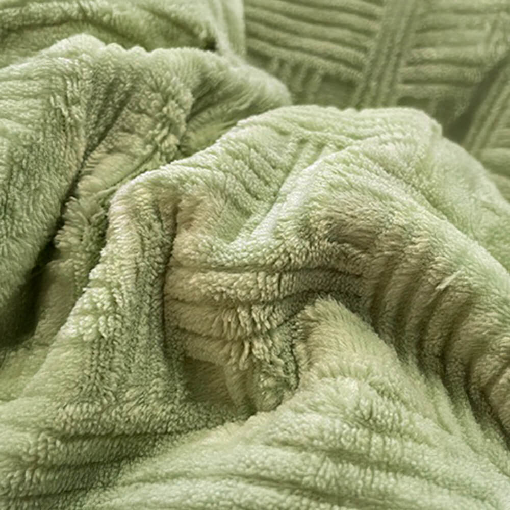 Texture intrecciata in velluto il latte di velluto caldo foglio di letti