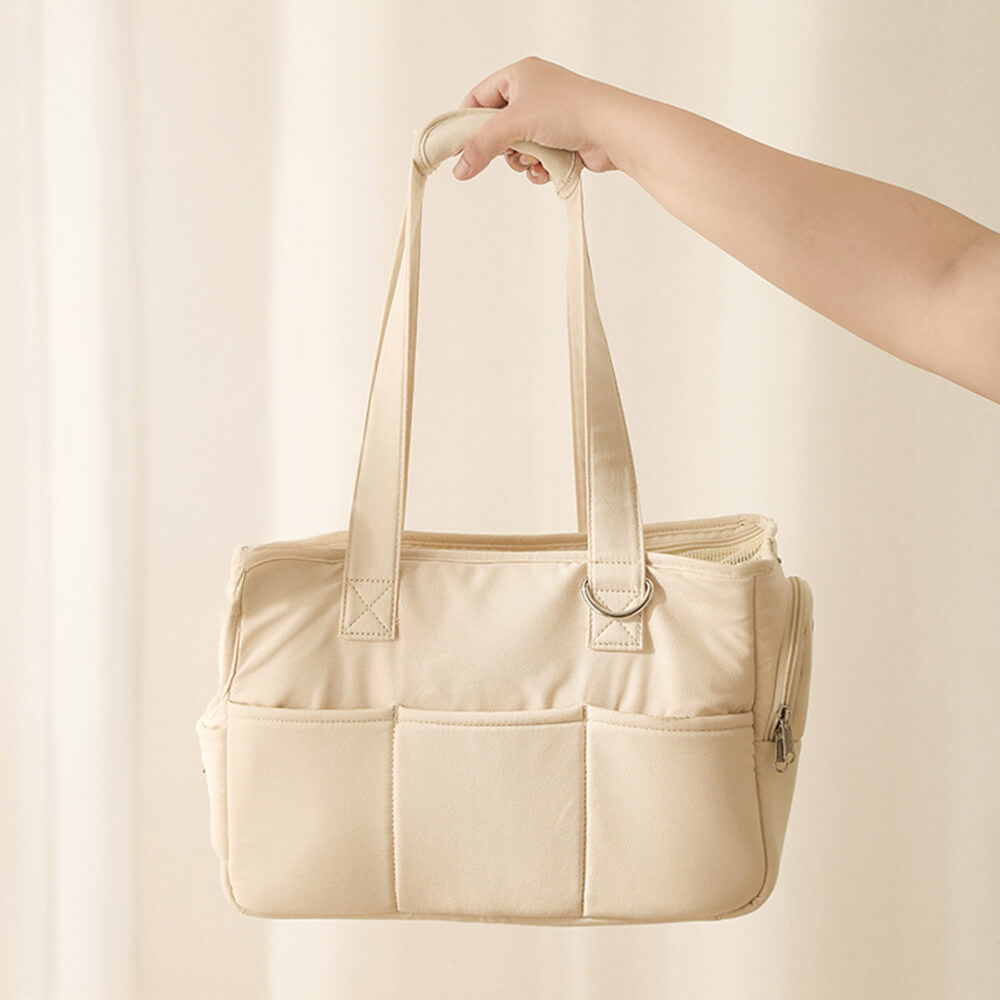 Borsa per trasporto per cani e gatti a corto di viaggi a quadri elegante