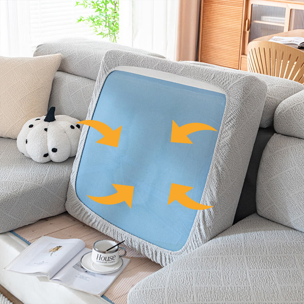 Diamond Jacquard Plush Full-Cover Sletching Cover