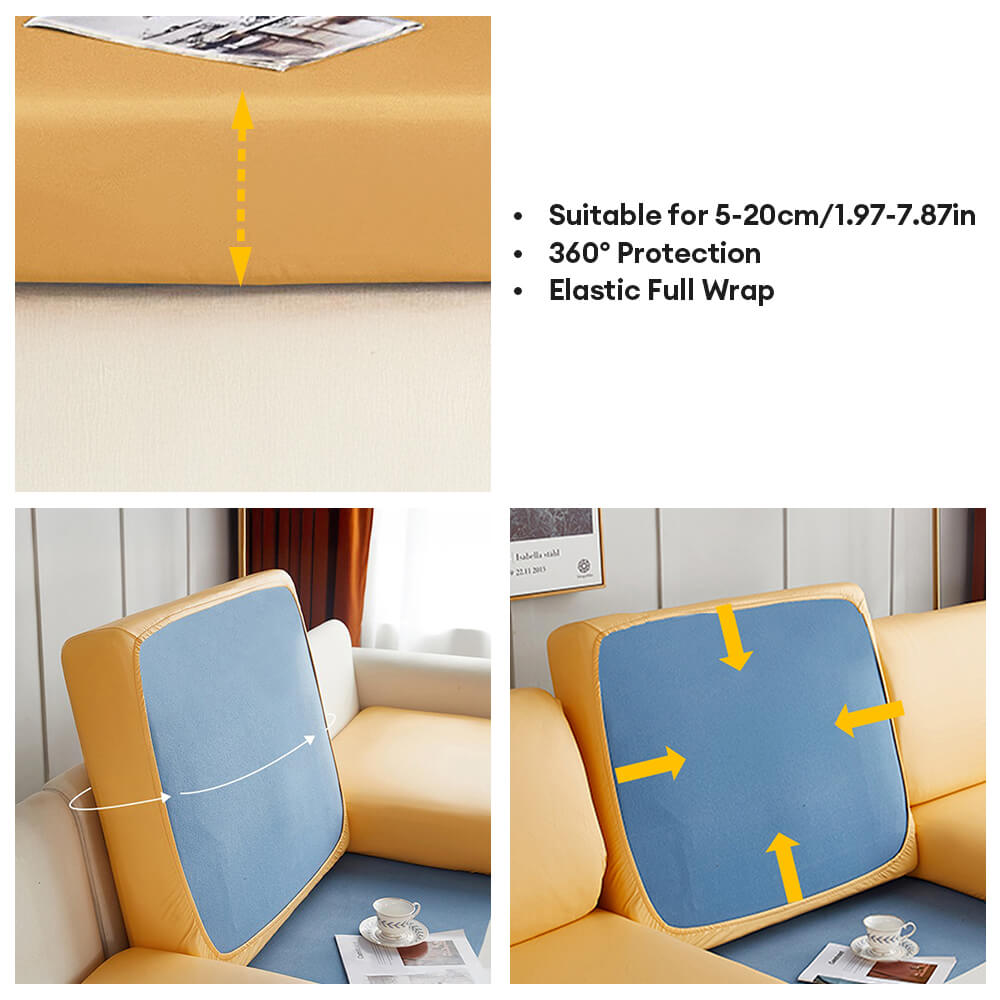 Cubierta de sofá mágica de cobertura completa de cuero impermeable y resistente a las manchas
