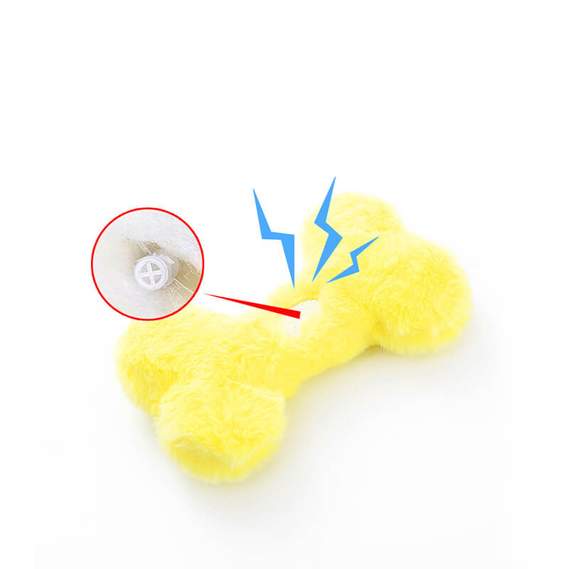 Divertoso osso cigolio cigolio giocattolo peluche garnello giocattolo