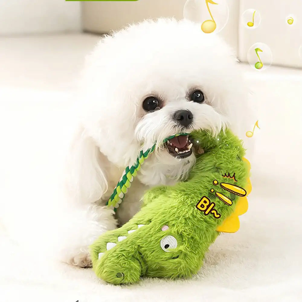 Animal Series Plush Squeak Dog Teething Toy