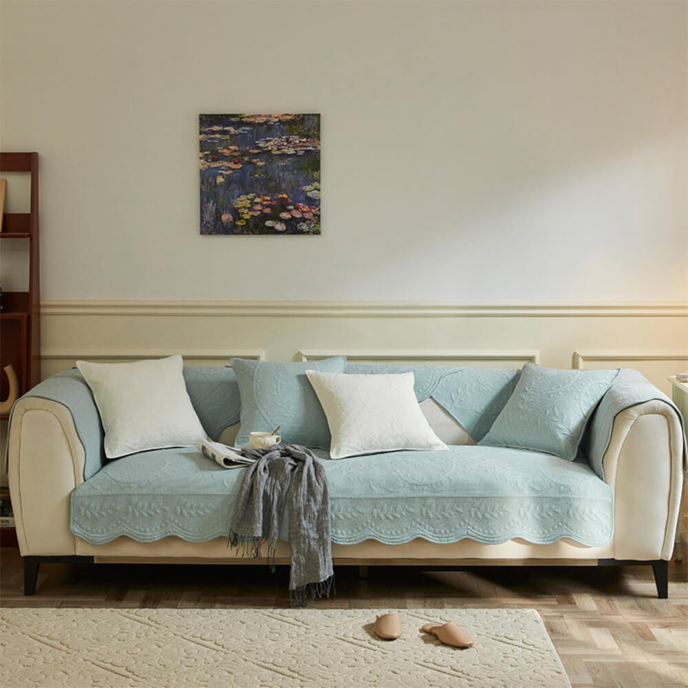 Coperchio di divano traspirato di cotone testuzzato in tessuto Boho