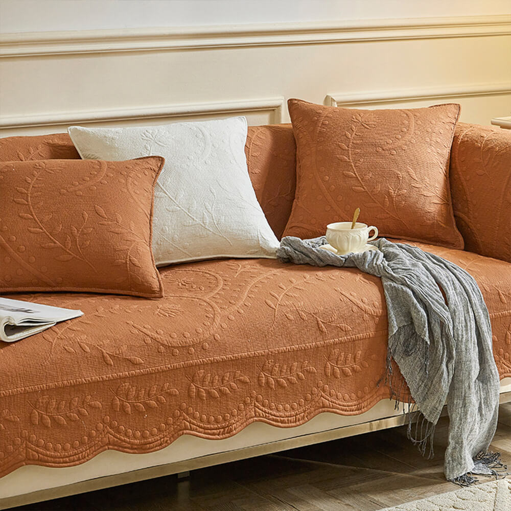 Coperchio di divano traspirato di cotone testuzzato in tessuto Boho