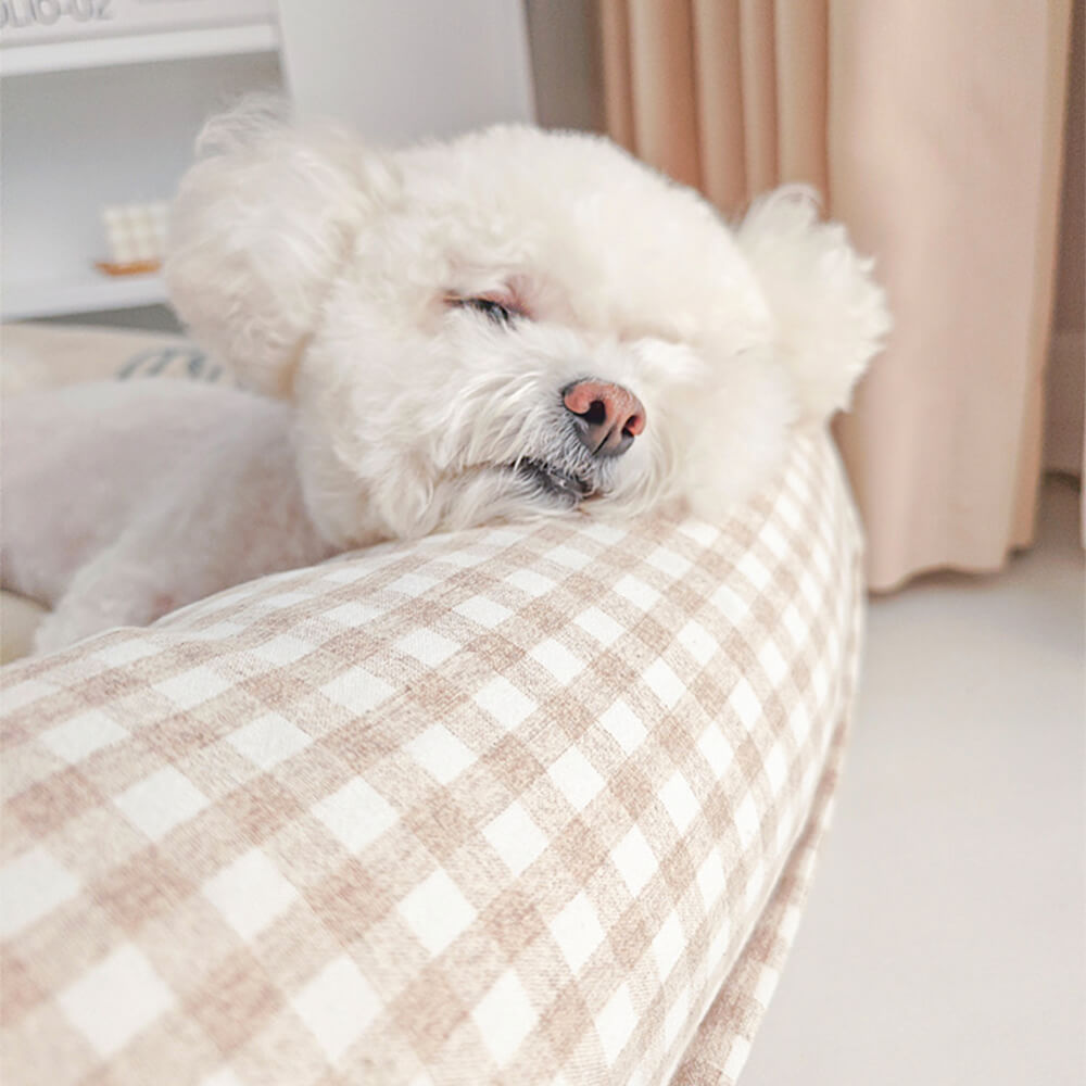 Coral Fleece Fleece Waterproof Support Full Support Dog & Cat Bed