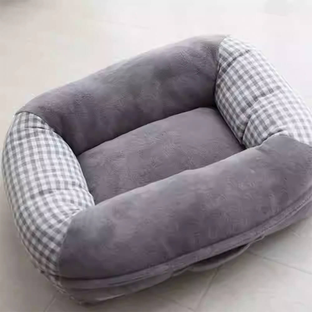 Coral Fleece Fleece Waterproof Support Full Support Dog & Cat Bed