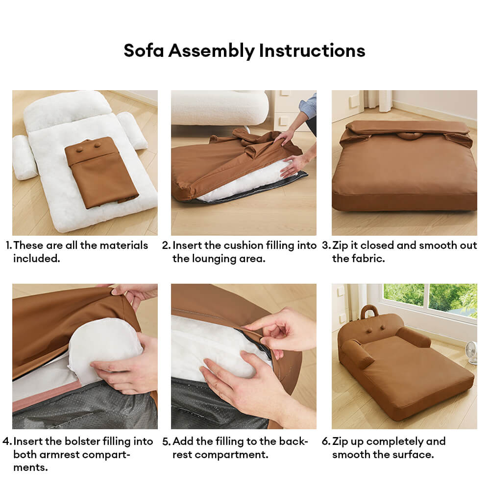 Durable PU Leather Waterproof Scratch-Resistant Large Dog Bed