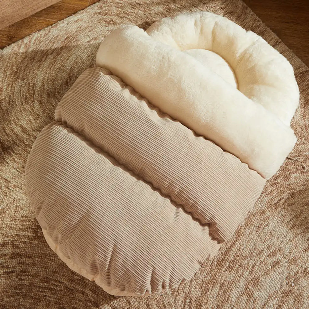 Fun Slipper-style Warm Removable And Washable Enclosed Pet Bed