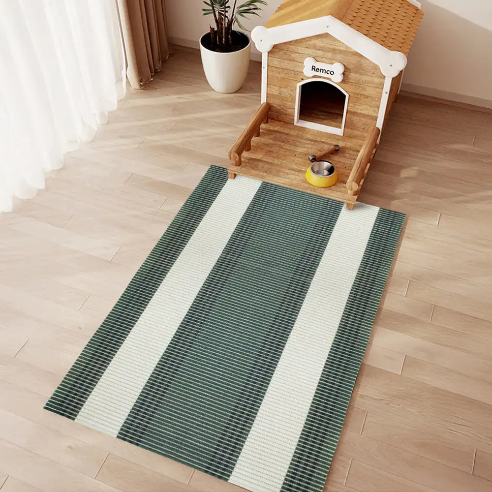 Geometric Waterproof Non-Slip Large Size Pet Feeding Mat