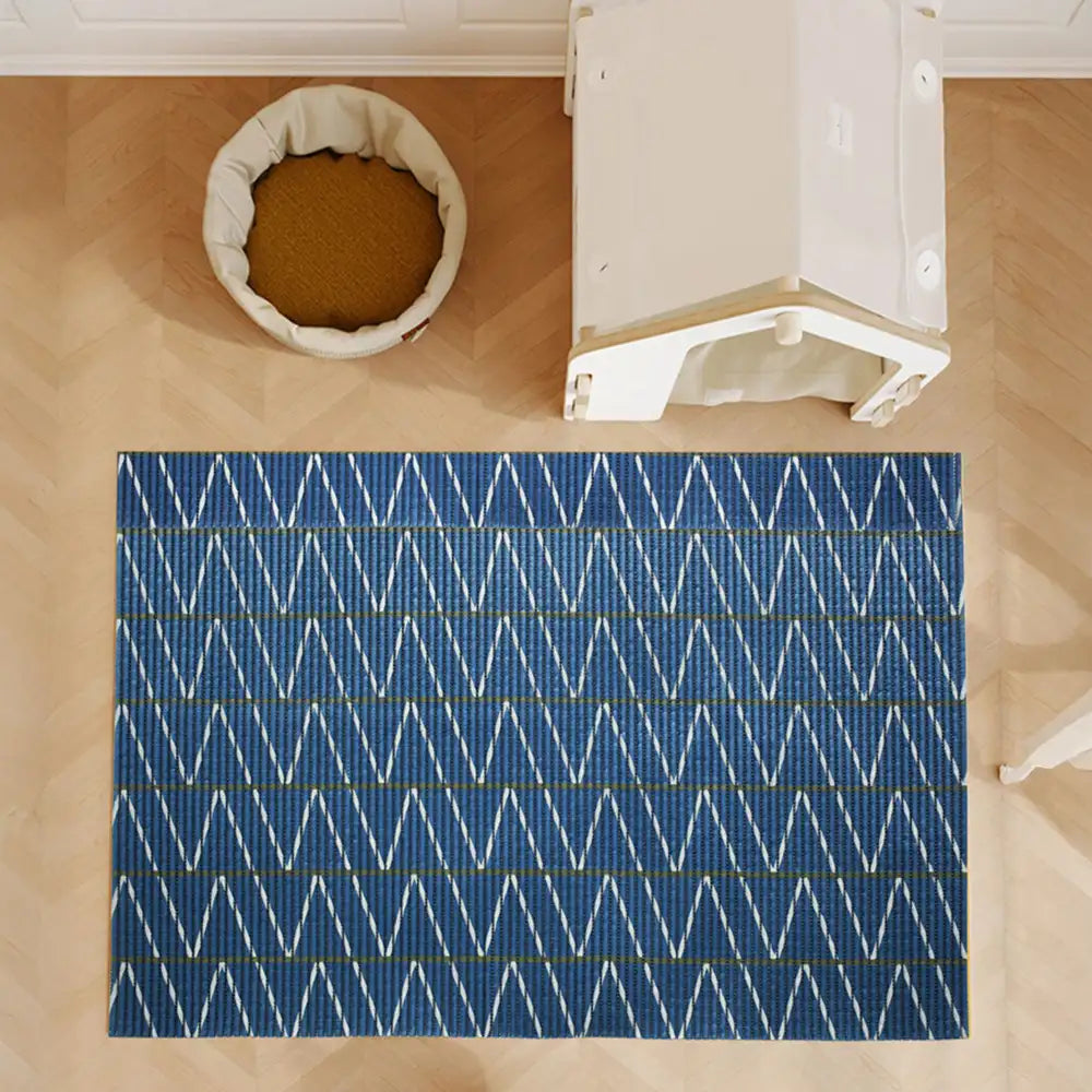 Geometric Waterproof Non-Slip Large Size Pet Feeding Mat